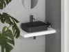 Ravak Ceramic Slim Shelf R 55 kerámiamosdó matt fekete
