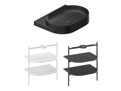 Ravak Yard 60 kerámiamosdó matt fekete