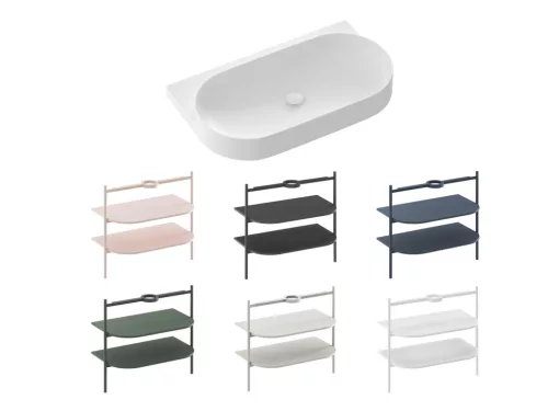 Ravak Yard 80 kerámiamosdó, matt fehér, túlfolyó furat nélkül