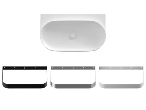 Ravak Yard 80 kerámiamosdó, matt fehér, túlfolyó furat nélkül