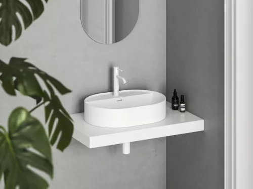 Ravak Ceramic Slim Shelf O 55 kerámiamosdó matt fehér