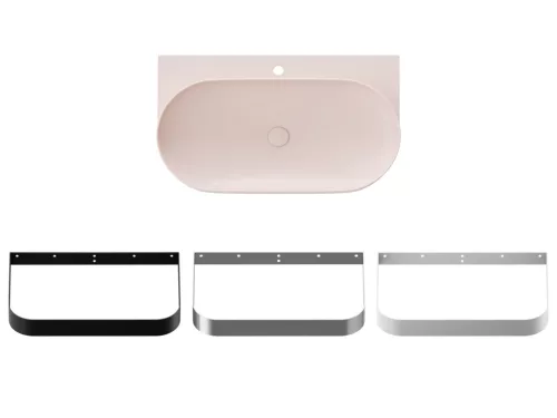 Ravak Yard 80 kerámiamosdó Alabaster Pink