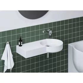   Ravak ARC 83/43 mosdó bal fehér, túlfolyó és csaptelep furat nélkül