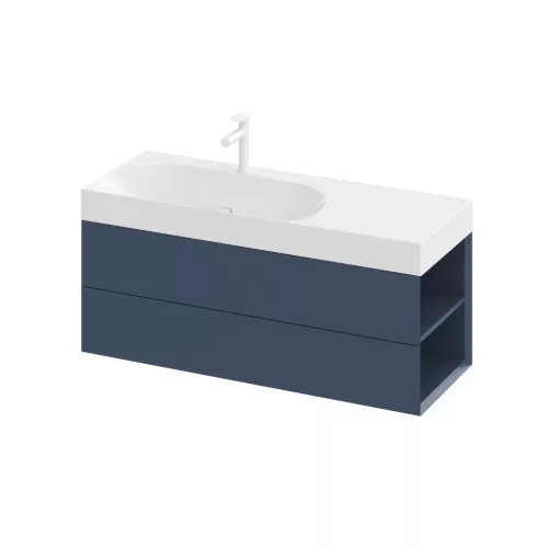 Ravak Lite 120/80 mosdó jobb fehér, túlfolyó nélkül, csaptelep furattal