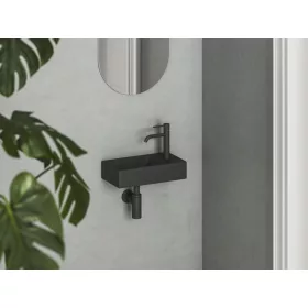 Ravak Veda Wall 40 kézmosó jobb matt fekete