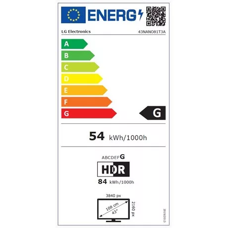 LG 43NANO81T3A 43" 4K UHD NanoCell Smart LED Televízió (43NANO81T3A.AEU)