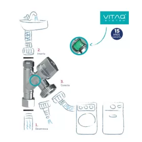   Arco Conekta 1/2"-1/2"-3/4" bekötőcsap (280020)
