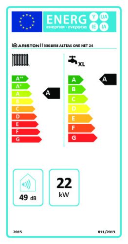 Ariston Alteas One Net 24 kondenzációs gázkazán (3301058)