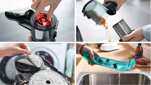 BOSCH BCS71HYG1 Serie|7 ProHygienic Aqua Akkumulátoros porszívó | Unlimited 7 | 18 V / 3 Ah