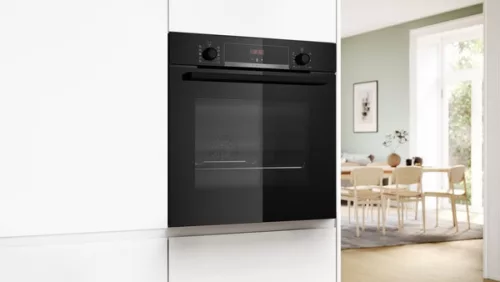 BOSCH HQA534EB3 Serie|4 Beépíthető sütő gőz funkcióval | Fekete