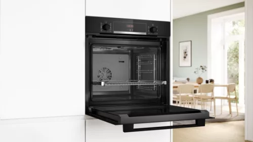 BOSCH HQA534EB3 Serie|4 Beépíthető sütő gőz funkcióval | Fekete