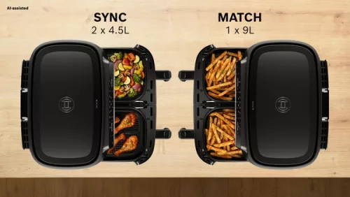 BOSCH Serie 4 Két fiókos Air Fryer Fekete MAFD440B7