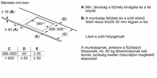 BOSCH PVQ61CHB1E Serie|6 Beépíthető indukciós főzőlap | 60cm | Fekete | Matt Design felület (karcálló)