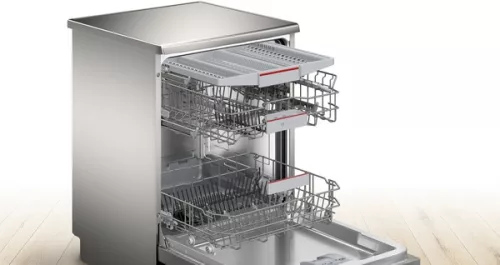 BOSCH SMS4EVI08E Serie|4 Szabadonálló mosogatógép | Nemesacél | 60 cm, 14 teríték