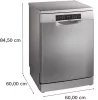 Bosch SMS6ECI12E Serie|6 Szabadonálló mosogatógép | Nemesacél | 60 cm