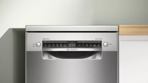 Bosch SPS4EMI17E Keskeny mosogatógép, Serie 4, Home Connect, Nemesacél, 10 teríték
