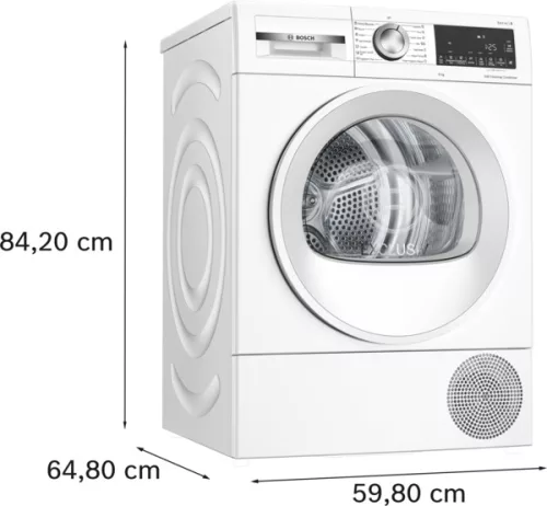 BOSCH WQG14591BY Serie|6 Hőszívattyús kondenzációs szárítógép