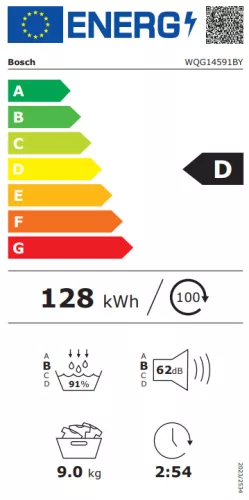 BOSCH WQG14591BY Serie|6 Hőszívattyús kondenzációs szárítógép
