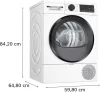 BOSCH WQG243DNBY Serie|6 Hőszívattyús szárítógép | 9 kg, HomeConnect