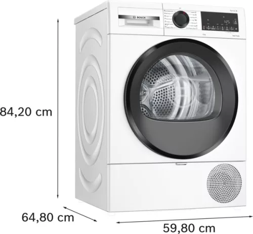 BOSCH WQG243DNBY Serie|6 Hőszívattyús szárítógép | 9 kg, HomeConnect
