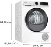 BOSCH WQJ24201BY Serie|6 Hőszívattyús szárítógép | 9 kg, AutoDry, EasyClean