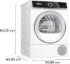 Bosch WQN246D9BY Serie|6 Hőszivattyús szárítógép, 9 kg | HomeConnect