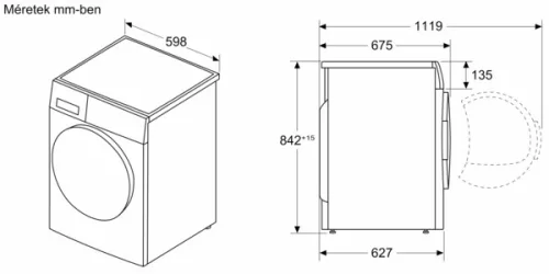 BOSCH WRB247CEBY Serie|8 Hőszívattyús szárítógép (WRB247CEBY)