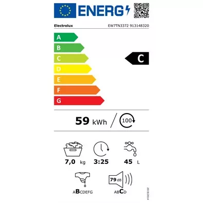 Electrolux EW7TN3372 Felültöltős mosógép