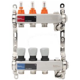   Padlófűtés áramlásmérős osztó-gyűjtő 3 körös, osztóvéggel (EVP-DSB3411-3)