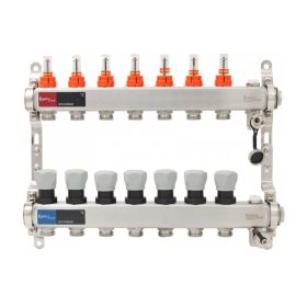   Padlófűtés áramlásmérős osztó-gyűjtő 7 körös, osztóvéggel (EVP-DSB3411-7)