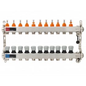   Warehouse szelepes osztó-gyűjtő 11 körös, áramlásmérővel (DSF3411/11)