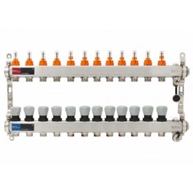   Warehouse szelepes osztó-gyűjtő 12 körös, áramlásmérővel (DSF3411/12)