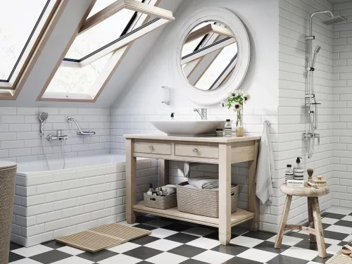 Ferro Zuhanyszett Squerto Lux, állítható, króm, Ferro (NP24)