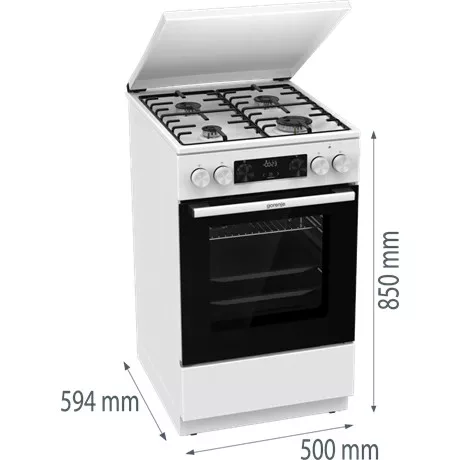 GORENJE GK5C64WH Kombinált tűzhely