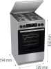 GORENJE GKS5C71XF Kombinált tűzhely