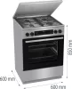 Gorenje GKS6C71XF Kombinált tűzhely (GKS6C71XF)