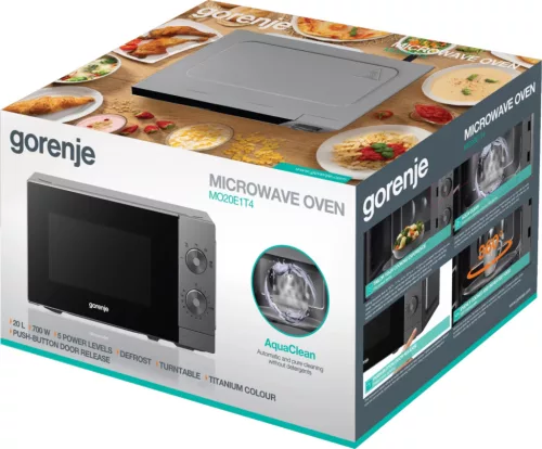 GORENJE MO20E1T4 Mikrohullámú sütő 700W 20L Ezüst