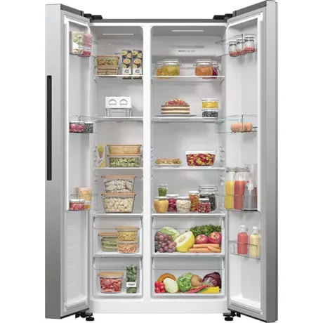 GORENJE NRR9185EAXL ezüst, Side-by-Side, Hűtő: 358L, Fagyasztó: 192L, hűtőszekrény