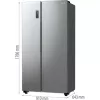 GORENJE NRR9185EAXL ezüst, Side-by-Side, Hűtő: 358L, Fagyasztó: 192L, hűtőszekrény