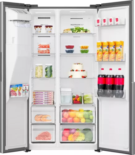 Gorenje NRS917E61X Beépített tartályos Side-by-side hűtőszekrény