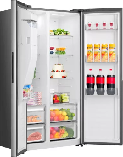 Gorenje NRS917E61X Beépített tartályos Side-by-side hűtőszekrény