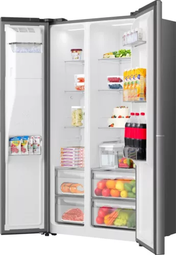 Gorenje NRS917E61X Beépített tartályos Side-by-side hűtőszekrény