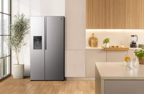 Gorenje NRS917E61X Beépített tartályos Side-by-side hűtőszekrény