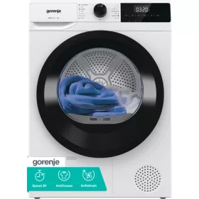   Gorenje D2HNE9D Hőszivattyús szárítógép | 9 kg kapacitás, fehér színű