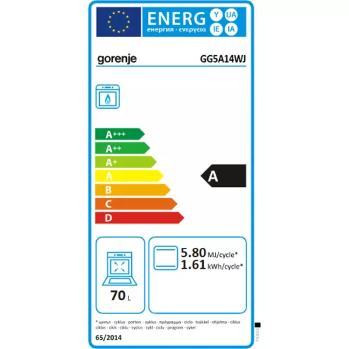 Gorenje GG5A14WJ Gáztűzhely (745437)