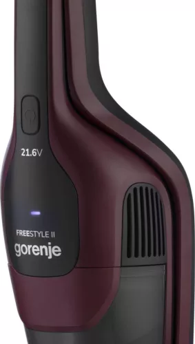 Gorenje SVC216100FSIIR akkumulátoros kézi porszívó, bordó, LED világítás, összecsukható, 21.6 V Li-ion