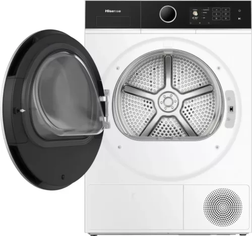 Hisense DH5I104BWAB hőszivattyús szárítógép, 10 kg, WIFI ConnectLife, 18 program, inverter motor, StableTech oldalfalak