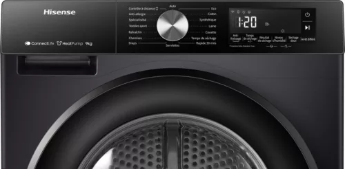 HISENSE DH3S902BBCC Hőszivattyús szárítógép | 9 kg, fekete | AutoDry