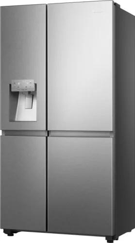 HISENSE RS818N4TIE Víz- és jégadagolós Side by Side hűtőszekrény | 632 Liter, Inox