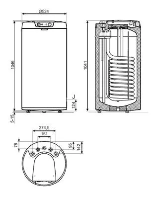 Immergas UBS 125V indirekt tároló